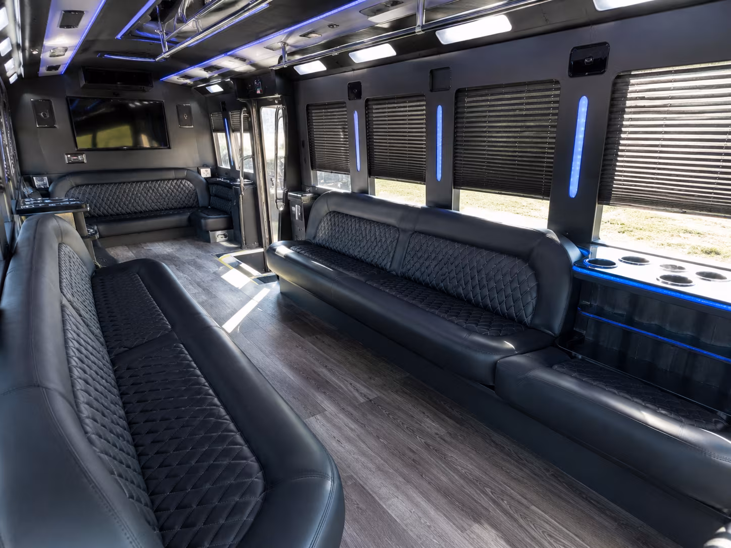 san bernardino prom party buses with led lighting sound systems and more