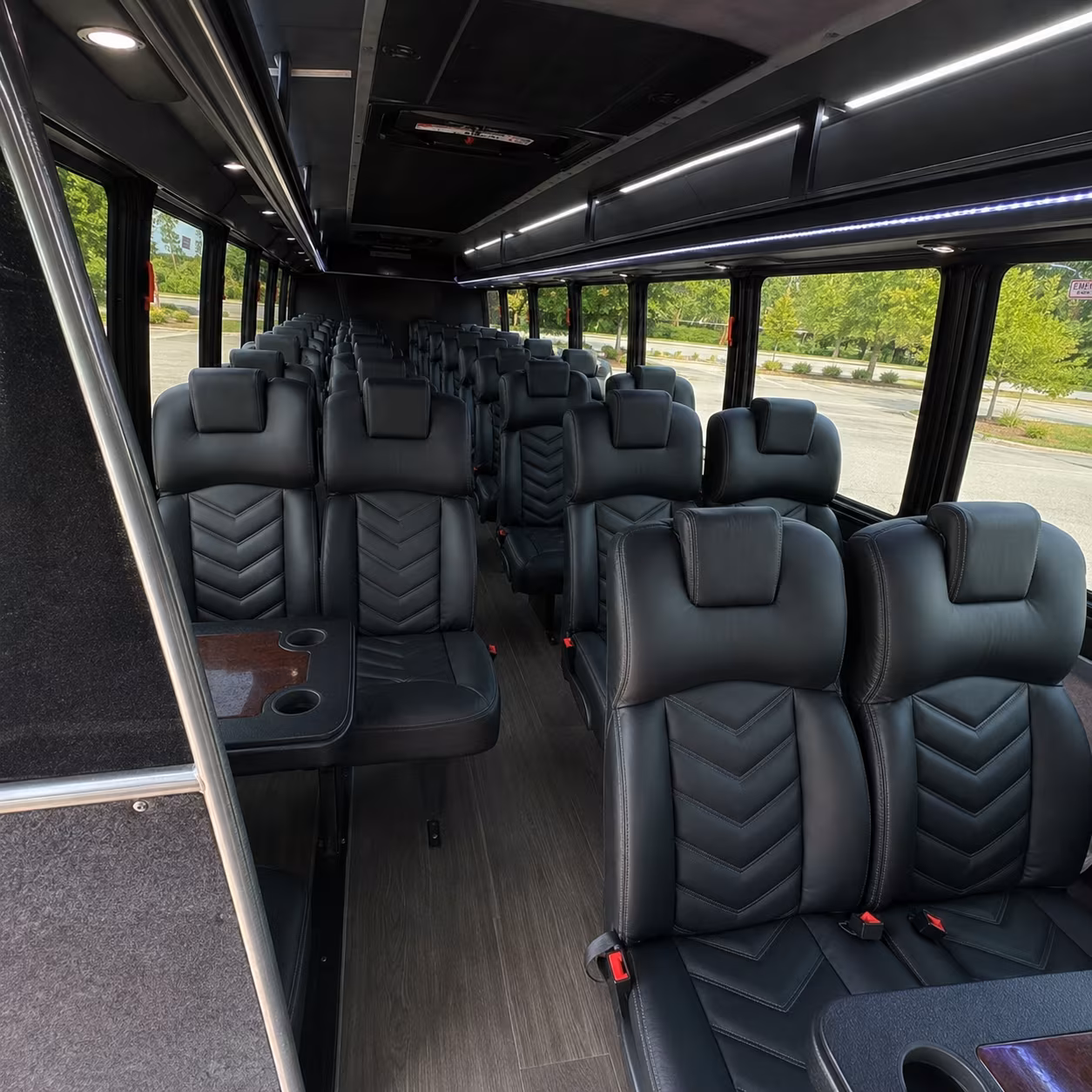 san bernardino school event transportation onboard seating